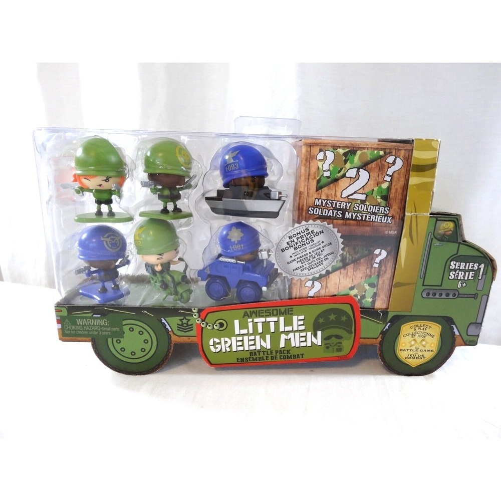 Little‎ Green Men Battle Pack Series 1 with  2 Mystery Soldiers